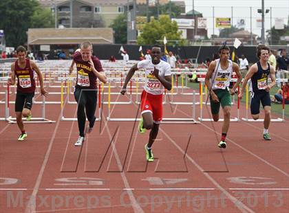 Thumbnail 2 in Arcadia Invitational (110 M Hurdles) photogallery.