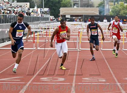 Thumbnail 2 in Arcadia Invitational (110 M Hurdles) photogallery.