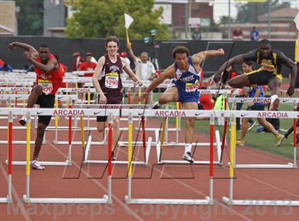 Thumbnail 3 in Arcadia Invitational (110 M Hurdles) photogallery.
