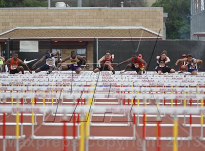 Thumbnail 2 in Arcadia Invitational (110 M Hurdles) photogallery.
