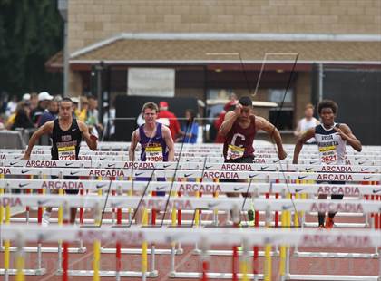 Thumbnail 1 in Arcadia Invitational (110 M Hurdles) photogallery.