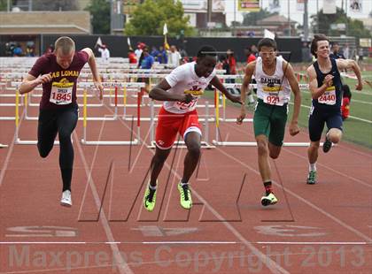 Thumbnail 3 in Arcadia Invitational (110 M Hurdles) photogallery.
