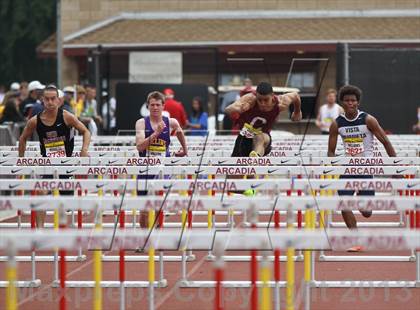 Thumbnail 2 in Arcadia Invitational (110 M Hurdles) photogallery.