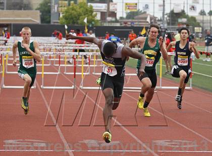 Thumbnail 2 in Arcadia Invitational (110 M Hurdles) photogallery.