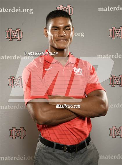 Thumbnail 2 in Trinity League Football Media Day - Mater Dei photogallery.