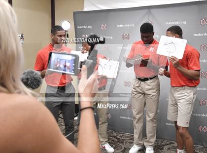 Thumbnail 2 in Trinity League Football Media Day - Mater Dei photogallery.