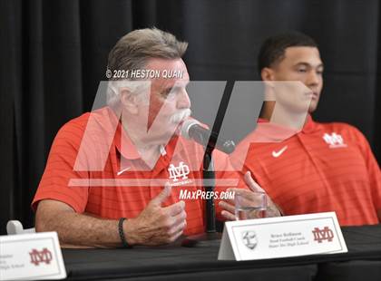 Thumbnail 1 in Trinity League Football Media Day - Mater Dei photogallery.