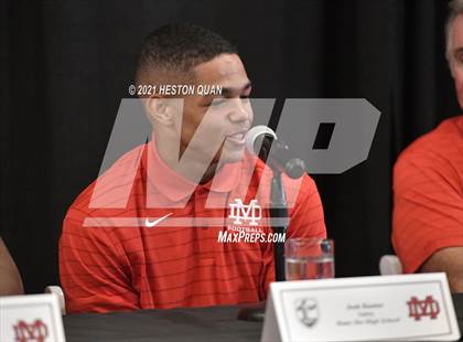 Thumbnail 2 in Trinity League Football Media Day - Mater Dei photogallery.
