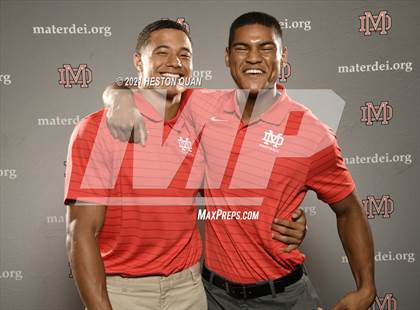 Thumbnail 3 in Trinity League Football Media Day - Mater Dei photogallery.
