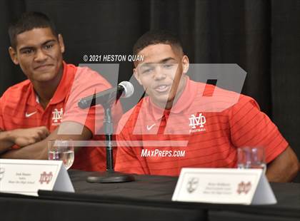 Thumbnail 3 in Trinity League Football Media Day - Mater Dei photogallery.