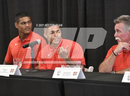 Thumbnail 3 in Trinity League Football Media Day - Mater Dei photogallery.