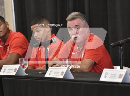 Thumbnail 1 in Trinity League Football Media Day - Mater Dei photogallery.