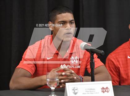 Thumbnail 2 in Trinity League Football Media Day - Mater Dei photogallery.