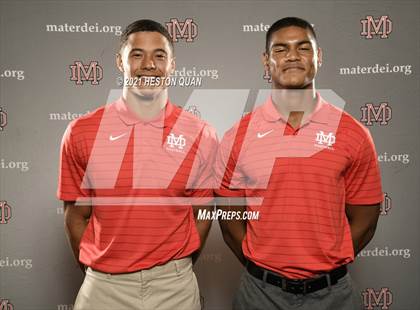 Thumbnail 2 in Trinity League Football Media Day - Mater Dei photogallery.