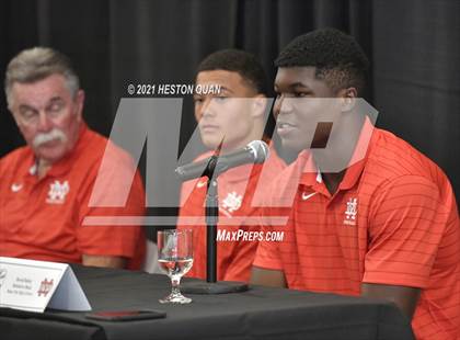 Thumbnail 2 in Trinity League Football Media Day - Mater Dei photogallery.