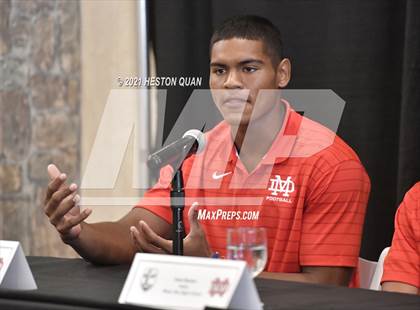 Thumbnail 3 in Trinity League Football Media Day - Mater Dei photogallery.
