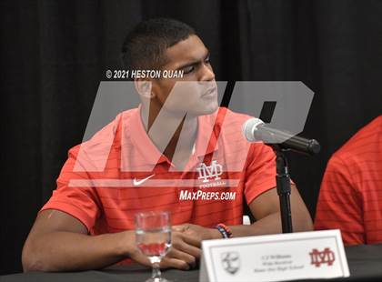 Thumbnail 3 in Trinity League Football Media Day - Mater Dei photogallery.