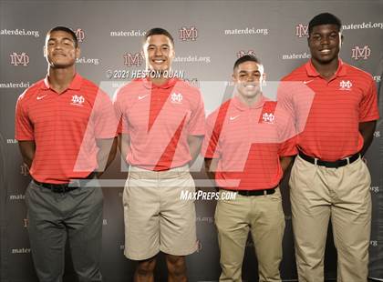 Thumbnail 2 in Trinity League Football Media Day - Mater Dei photogallery.
