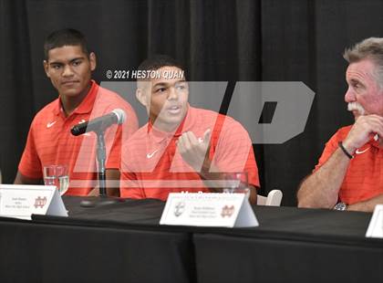 Thumbnail 2 in Trinity League Football Media Day - Mater Dei photogallery.