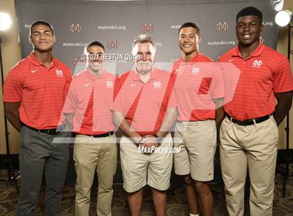 Thumbnail 2 in Trinity League Football Media Day - Mater Dei photogallery.