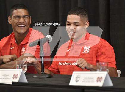 Thumbnail 1 in Trinity League Football Media Day - Mater Dei photogallery.