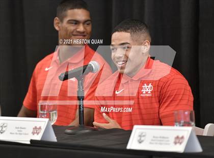 Thumbnail 1 in Trinity League Football Media Day - Mater Dei photogallery.