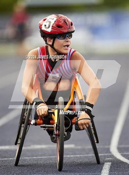 Thumbnail 1 in FHSAA 4A Finals (400M Wheelchair) photogallery.