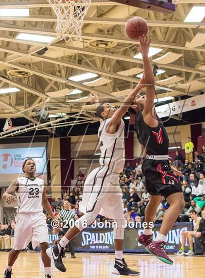 Thumbnail 2 in Commonwealth Academy vs Putnam Vo-Tech/Sci-Tech (Spalding Hoophall Classic) photogallery.