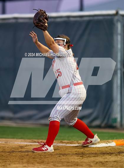 Thumbnail 2 in Marcus vs. Guyer (UIL 6A Softball REGIONAL QUARTER FINAL) photogallery.