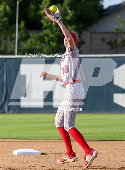 Thumbnail 3 in Marcus vs. Guyer (UIL 6A Softball REGIONAL QUARTER FINAL) photogallery.