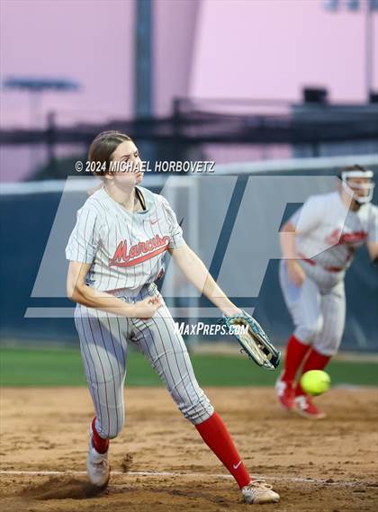 Thumbnail 2 in Marcus vs. Guyer (UIL 6A Softball REGIONAL QUARTER FINAL) photogallery.