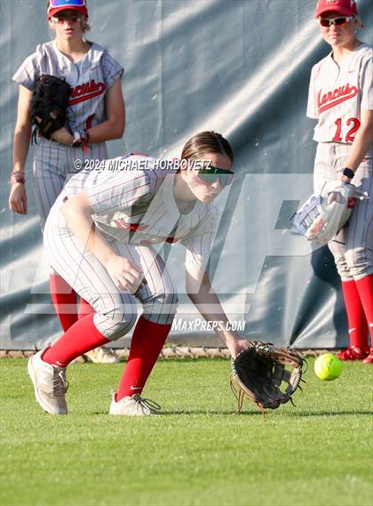 Thumbnail 1 in Marcus vs. Guyer (UIL 6A Softball REGIONAL QUARTER FINAL) photogallery.