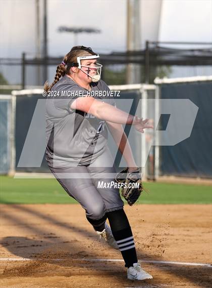 Thumbnail 3 in Marcus vs. Guyer (UIL 6A Softball REGIONAL QUARTER FINAL) photogallery.
