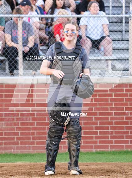 Thumbnail 2 in Marcus vs. Guyer (UIL 6A Softball REGIONAL QUARTER FINAL) photogallery.