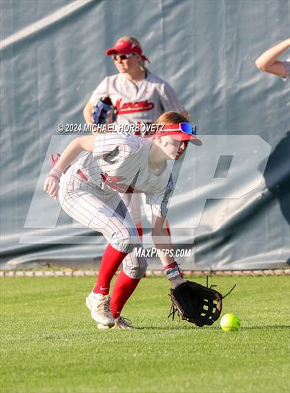 Thumbnail 3 in Marcus vs. Guyer (UIL 6A Softball REGIONAL QUARTER FINAL) photogallery.