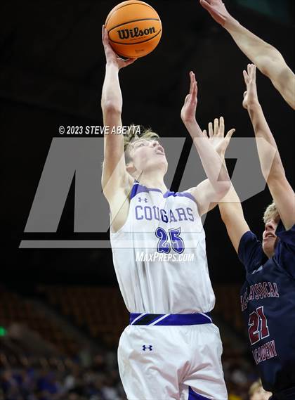 Thumbnail 3 in Resurrection Christian vs. The Classical Academy (CHSAA 4A Great 8) photogallery.