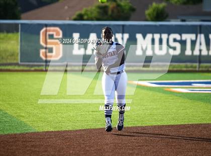 Thumbnail 2 in Sachse vs. Rockwall (UIL 6A Softball Bi-District) photogallery.