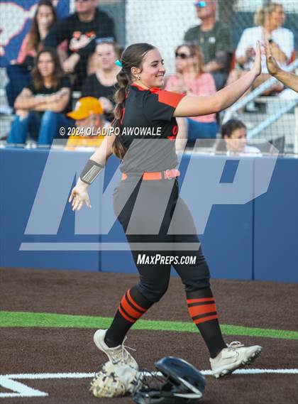 Thumbnail 2 in Sachse vs. Rockwall (UIL 6A Softball Bi-District) photogallery.