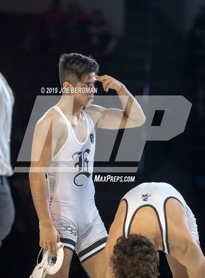 Thumbnail 1 in CIF State Boys Wrestling Championships (Finals; 106lbs - 145llbs) photogallery.