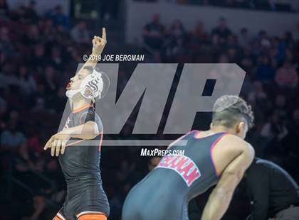 Thumbnail 2 in CIF State Boys Wrestling Championships (Finals; 106lbs - 145llbs) photogallery.
