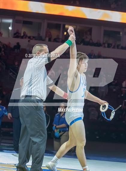 Thumbnail 3 in CIF State Boys Wrestling Championships (Finals; 106lbs - 145llbs) photogallery.