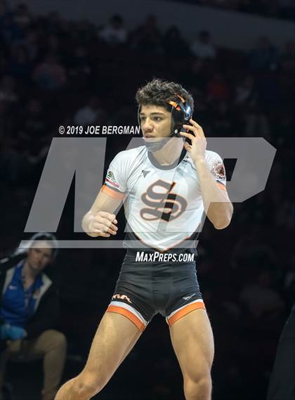 Thumbnail 3 in CIF State Boys Wrestling Championships (Finals; 106lbs - 145llbs) photogallery.