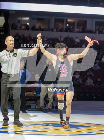 Thumbnail 3 in CIF State Boys Wrestling Championships (Finals; 106lbs - 145llbs) photogallery.
