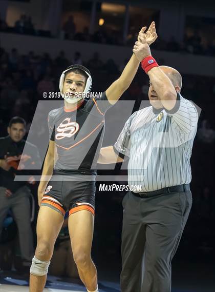 Thumbnail 2 in CIF State Boys Wrestling Championships (Finals; 106lbs - 145llbs) photogallery.