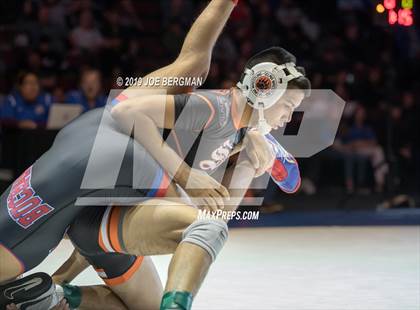 Thumbnail 3 in CIF State Boys Wrestling Championships (Finals; 106lbs - 145llbs) photogallery.