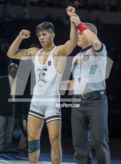 Thumbnail 1 in CIF State Boys Wrestling Championships (Finals; 106lbs - 145llbs) photogallery.