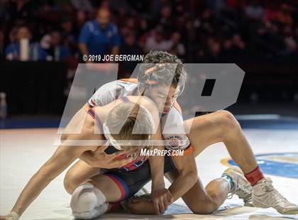 Thumbnail 1 in CIF State Boys Wrestling Championships (Finals; 106lbs - 145llbs) photogallery.