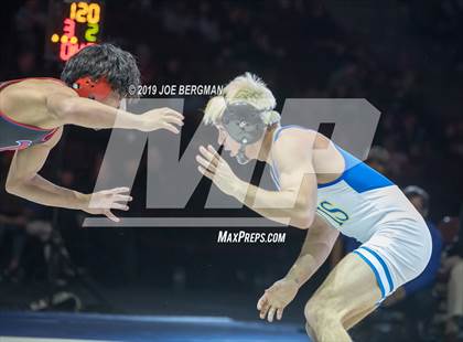 Thumbnail 2 in CIF State Boys Wrestling Championships (Finals; 106lbs - 145llbs) photogallery.