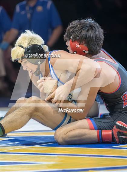Thumbnail 3 in CIF State Boys Wrestling Championships (Finals; 106lbs - 145llbs) photogallery.