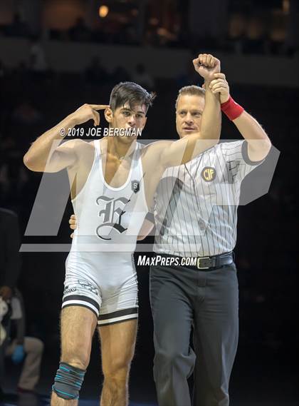 Thumbnail 1 in CIF State Boys Wrestling Championships (Finals; 106lbs - 145llbs) photogallery.